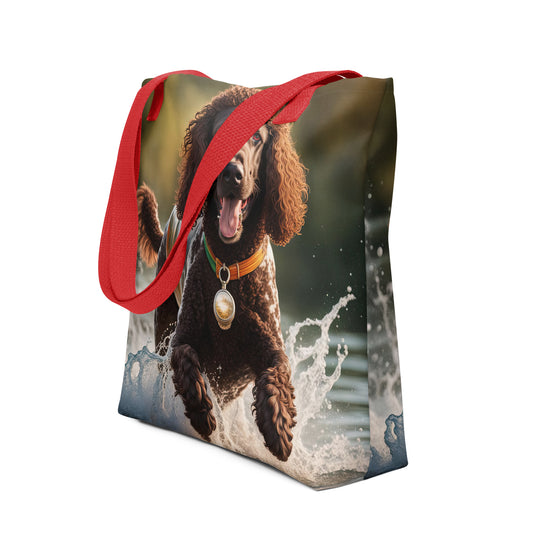 Tote bag-Irish Water Spaniel