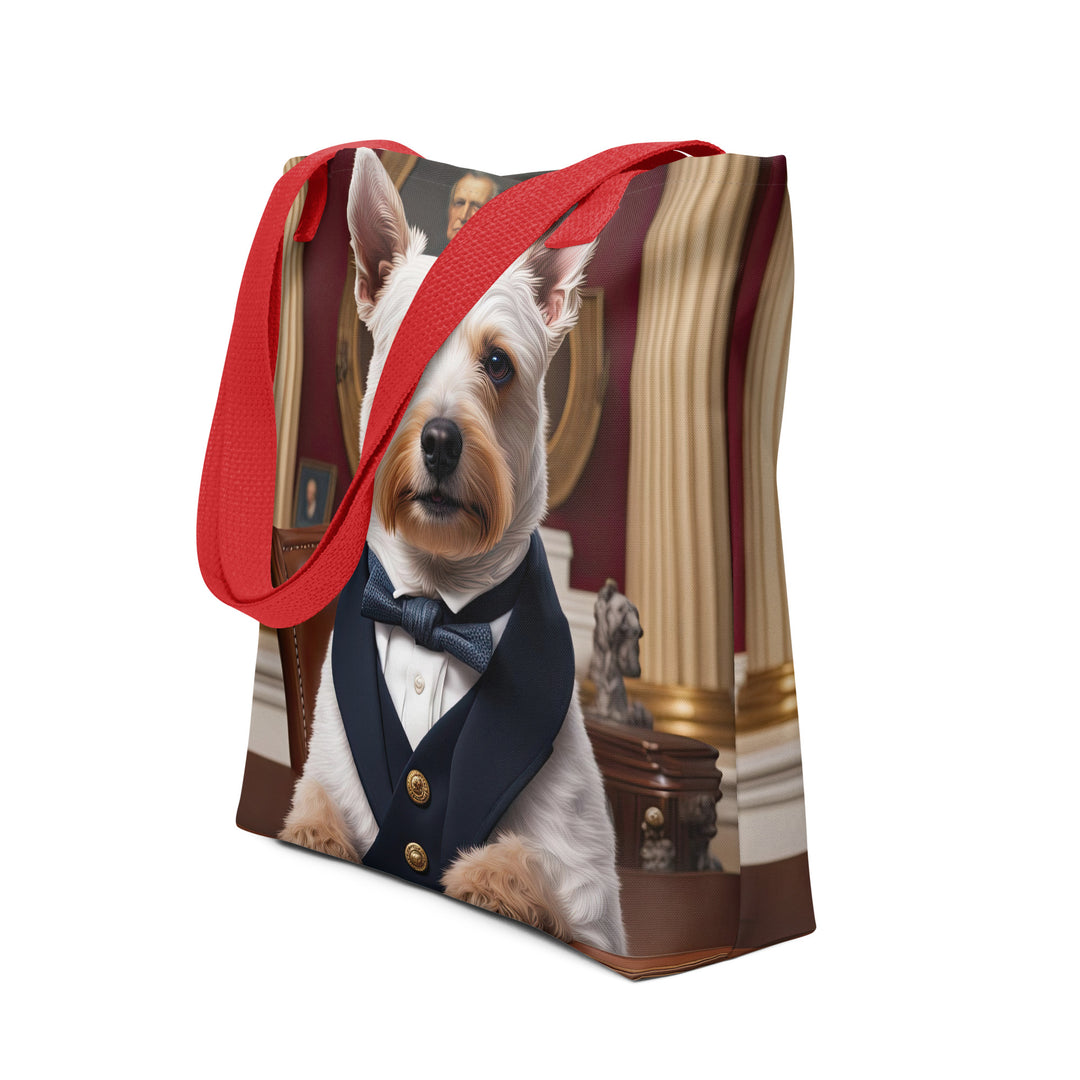 Tote bag-Teddy Roosevelt Terrier V2