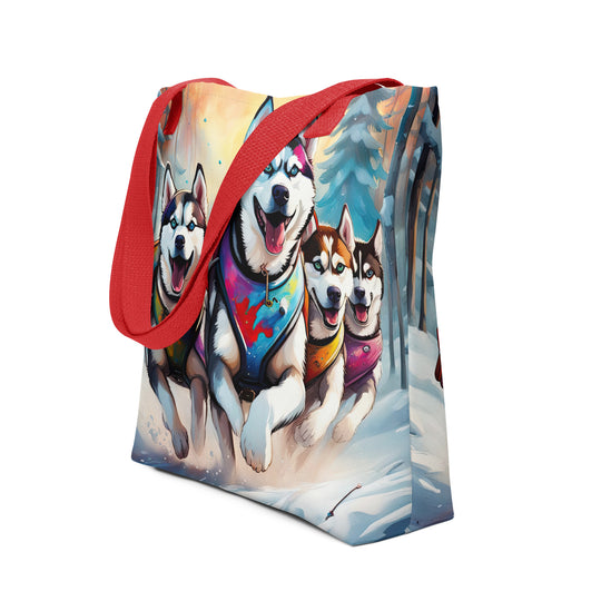 Tote bag-Siberian Husky V3