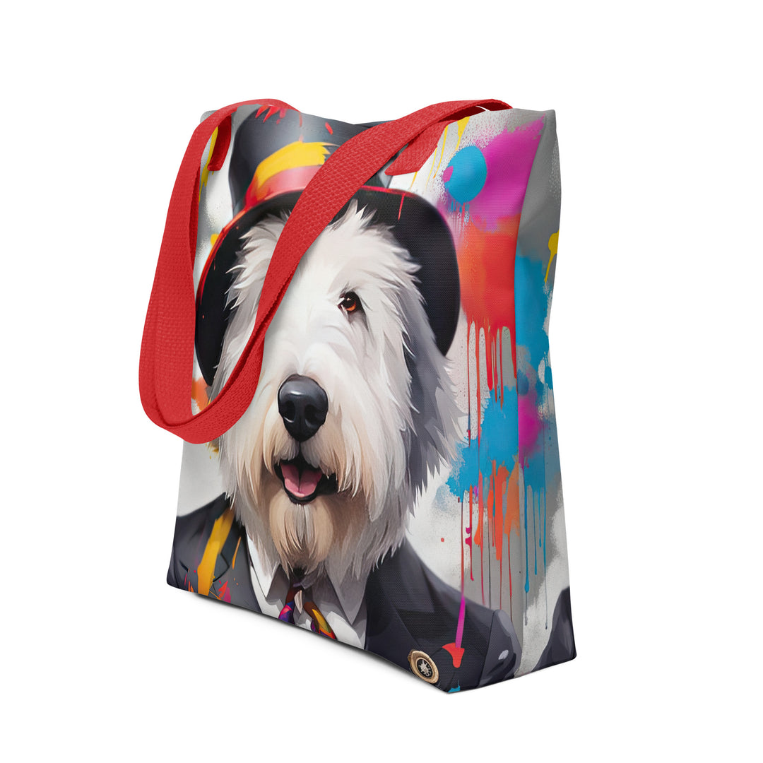 Tote bag-Old English Sheepdog