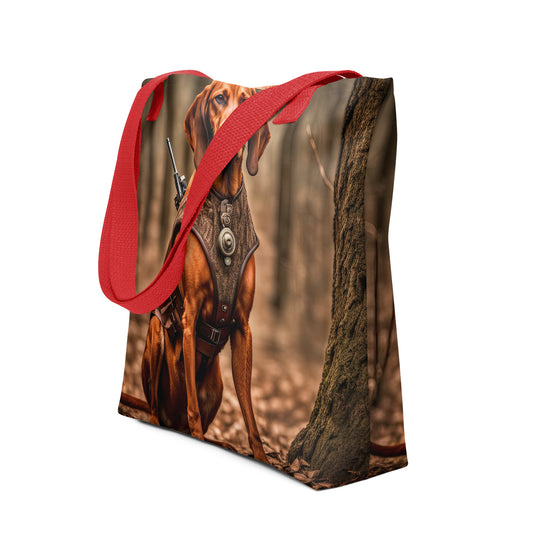 Tote bag-Redbone Coonhound V2