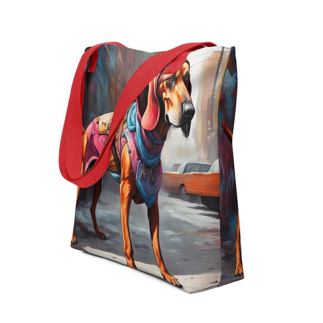 Tote bag-Redbone Coonhound V5