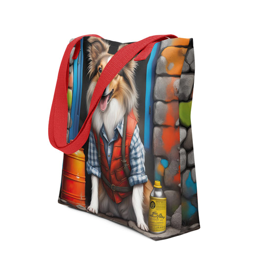 Tote bag-Shetland Sheepdog V2