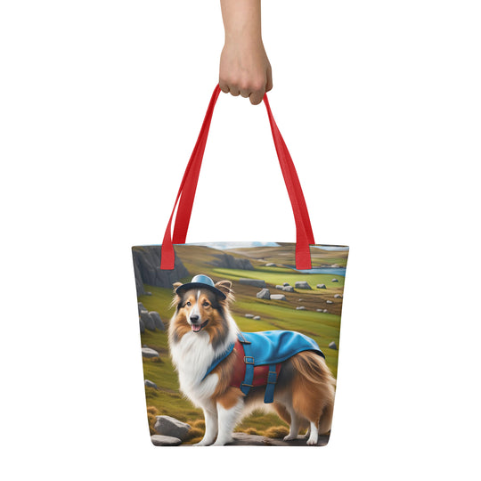 Tote bag-Shetland Sheepdog V4