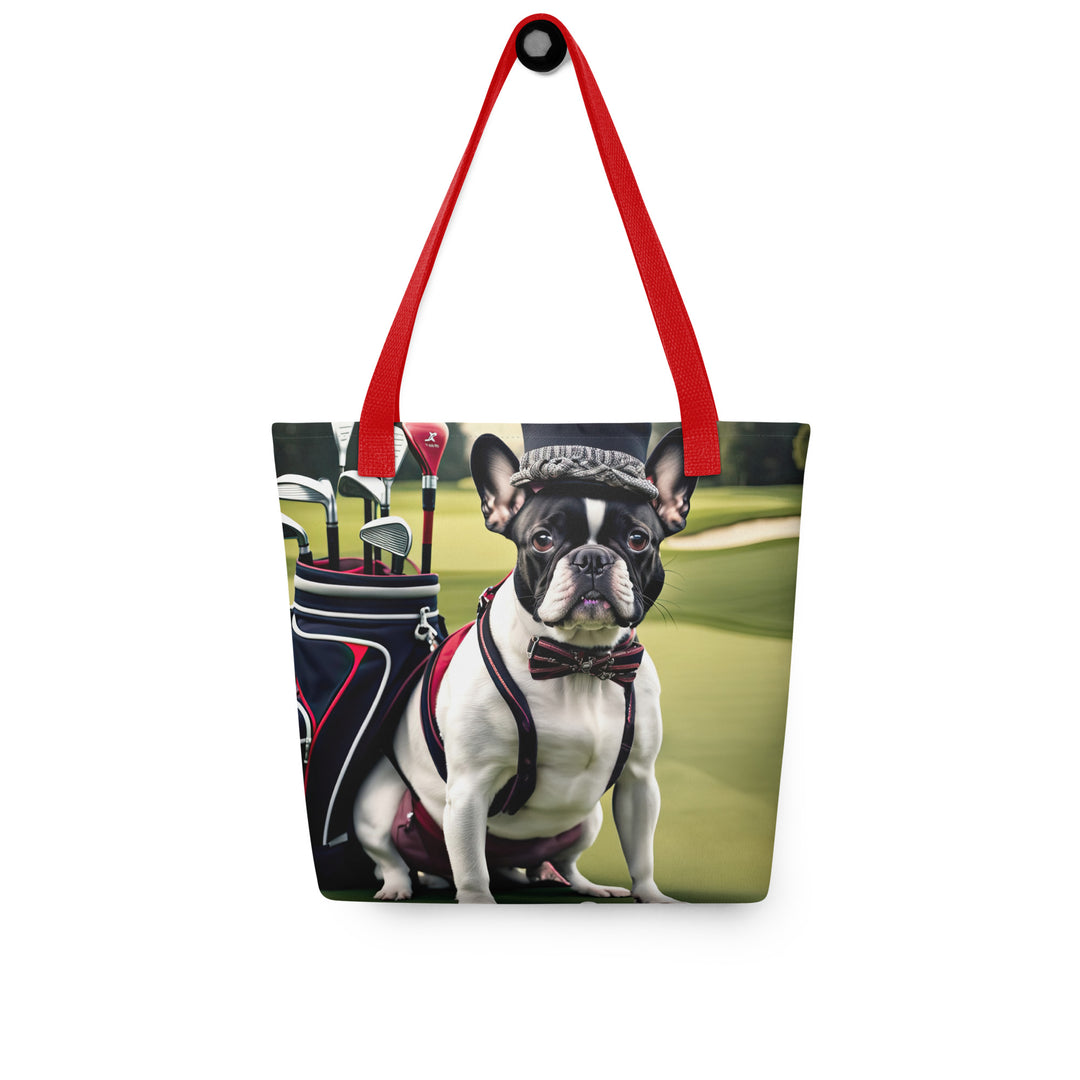 Tote bag-French Bulldog Golfer V10