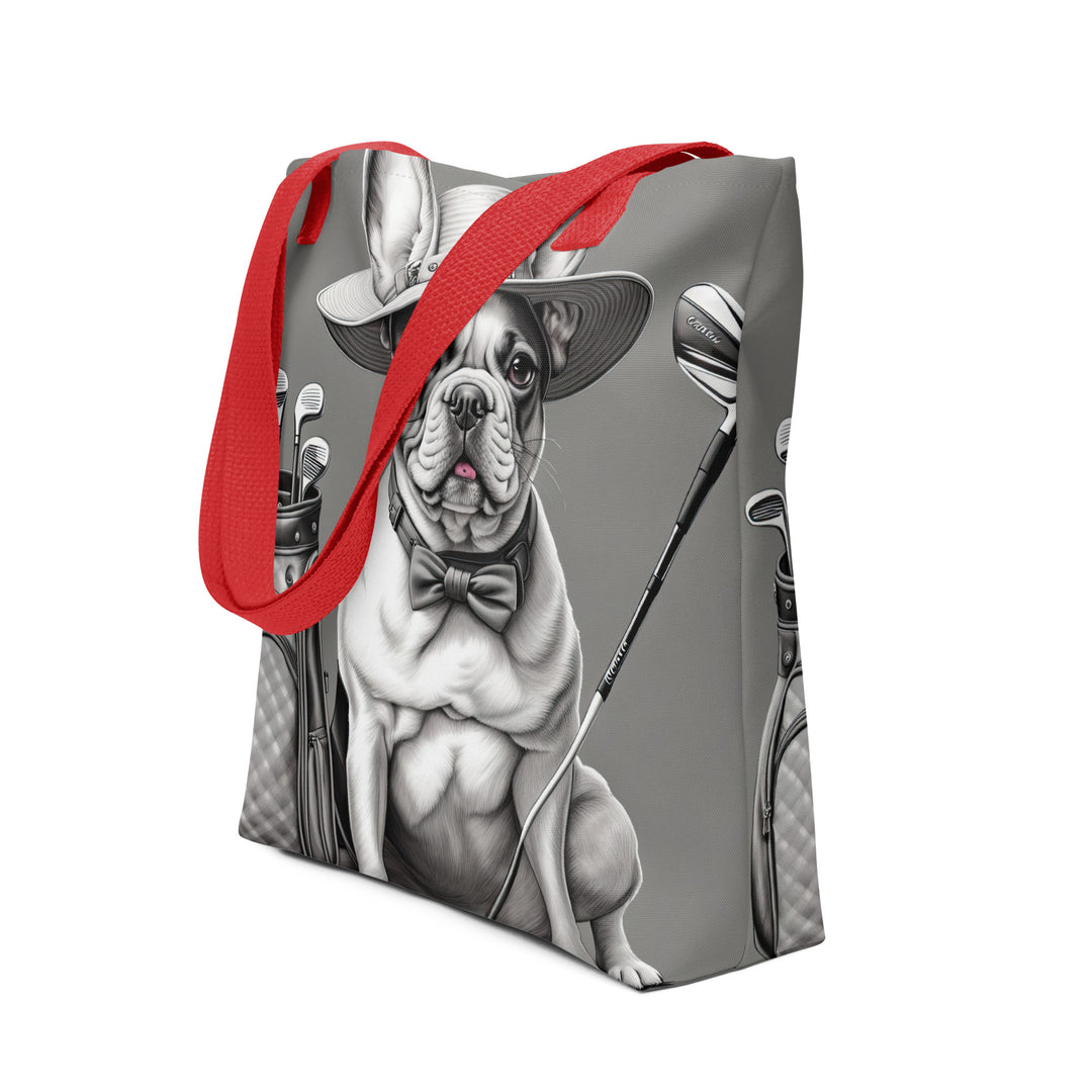 Tote bag-French Bulldog Golfer  V11