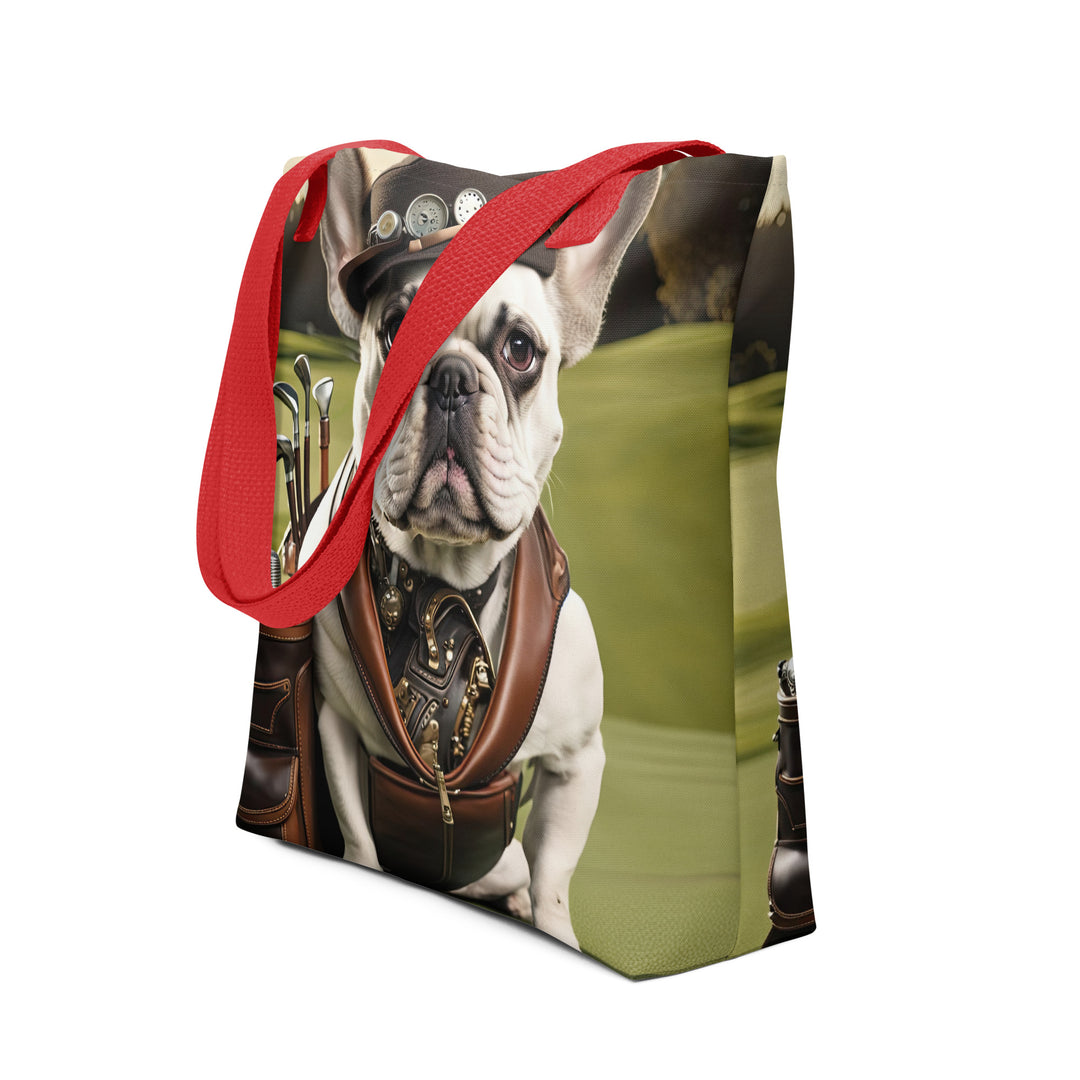 Tote bag-French Bulldog Golfer V17