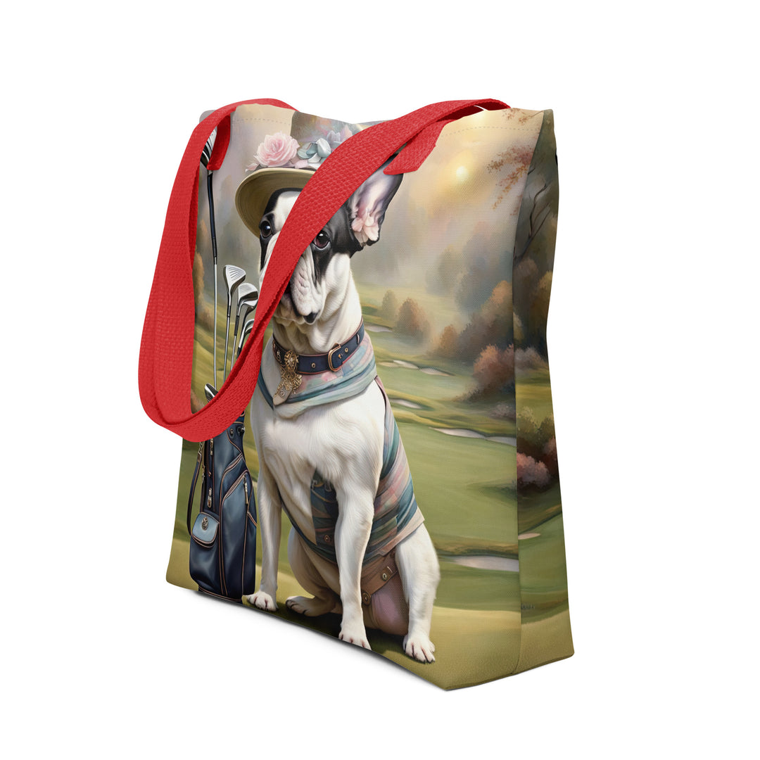 Tote bag-French Bulldog Golfer V20