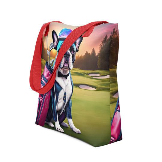 Tote bag-French Bulldog Golfer V29