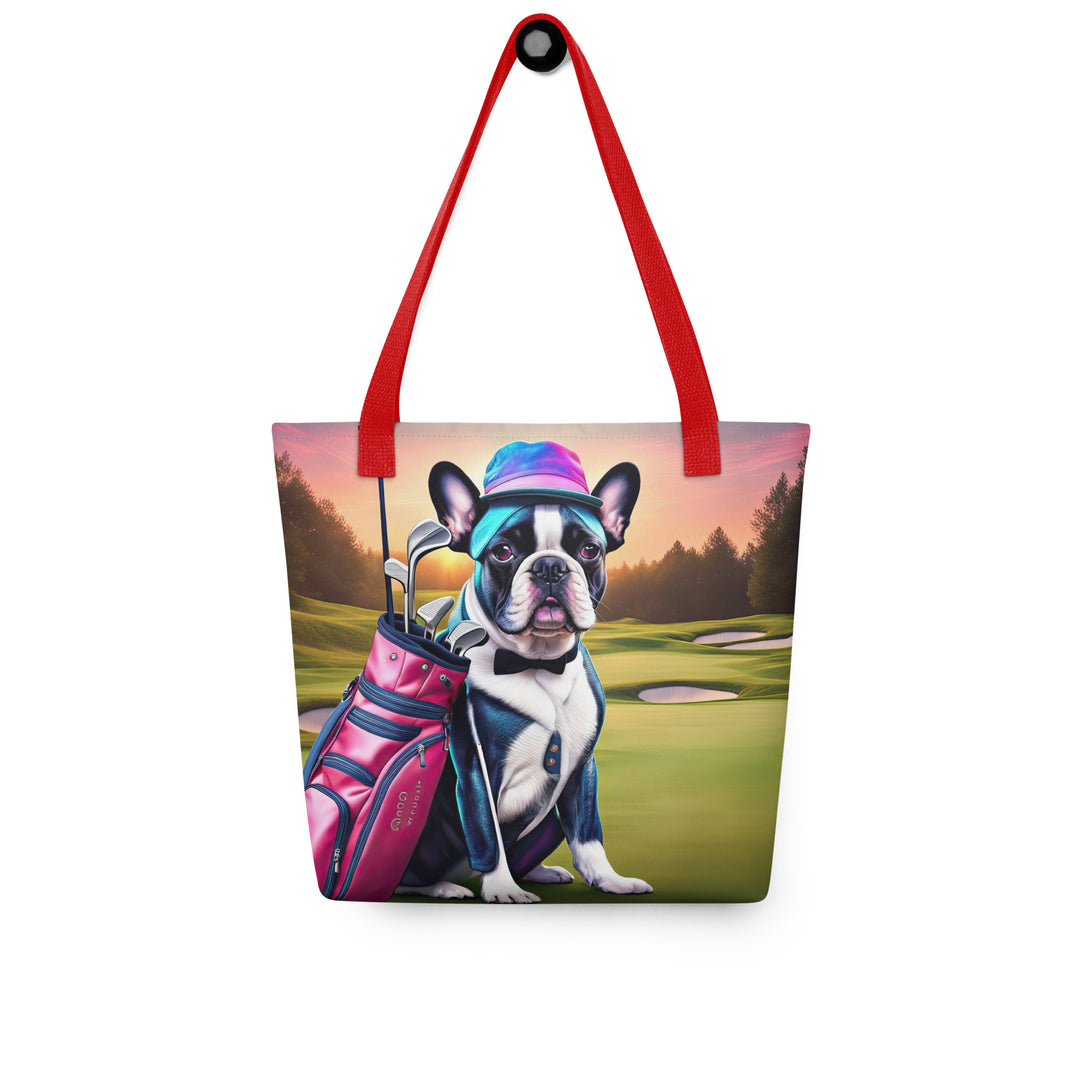 Tote bag-French Bulldog Golfer V29