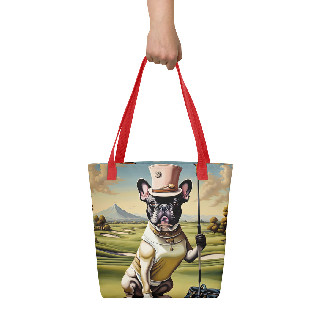 Tote bag-French Bulldog Golfer V31