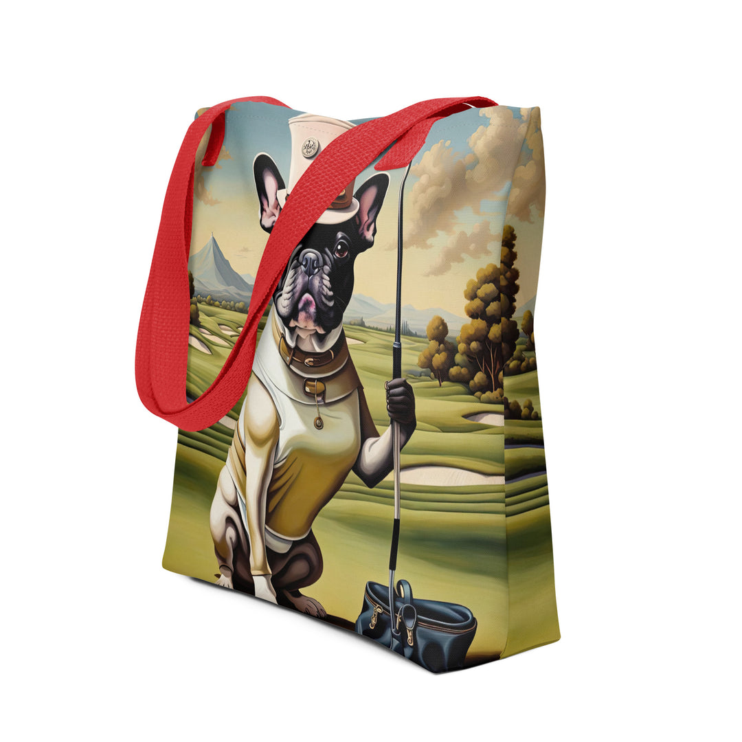 Tote bag-French Bulldog Golfer V31