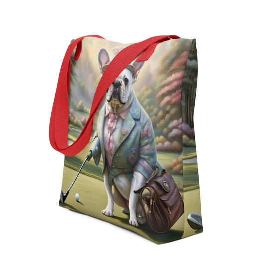 Tote bag-French Bulldog Golfer V55