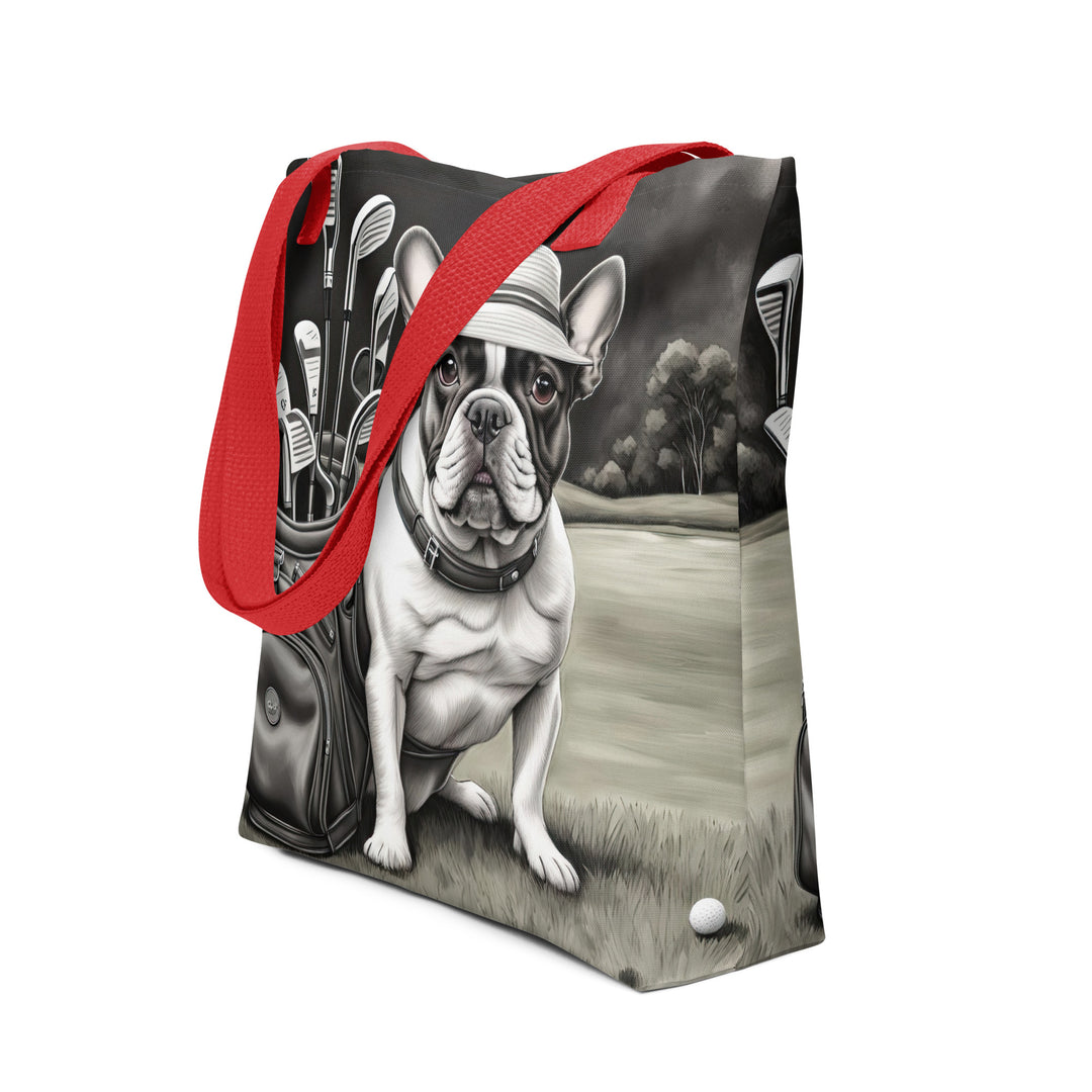 Tote bag-French Bulldog Golfer V58