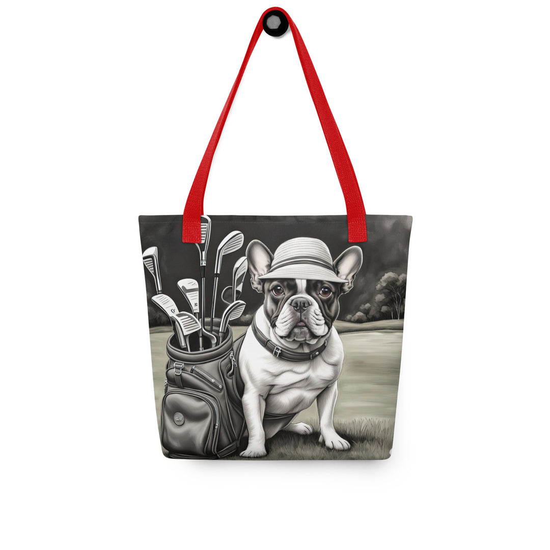 Tote bag-French Bulldog Golfer V58