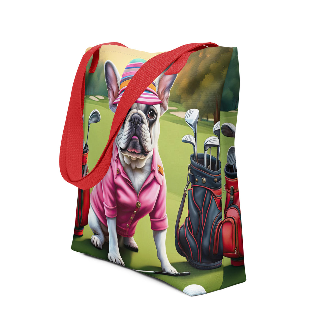 Tote bag-French Bulldog Golfer V65