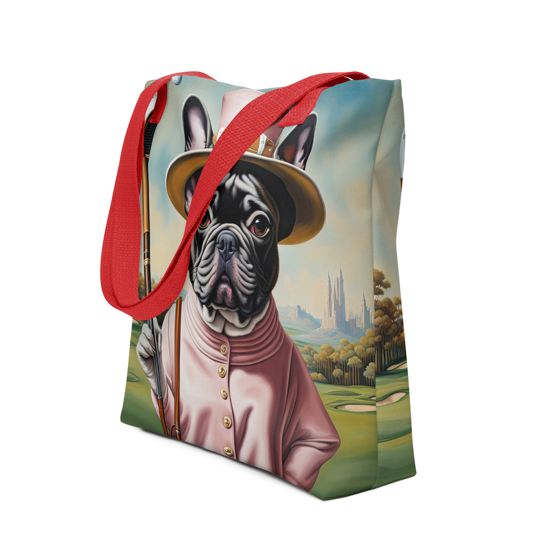 Tote bag-French Bulldog Golfer V69