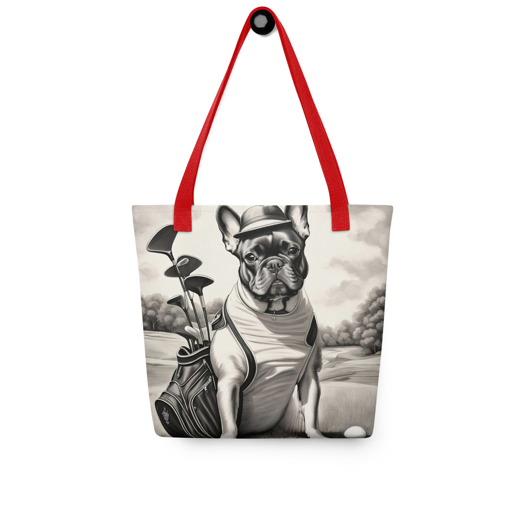 Tote bag-French Bulldog Golfer V70