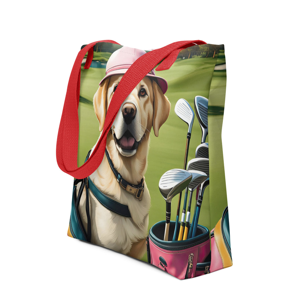 Tote bag- Labrador Retriever Golfer V11