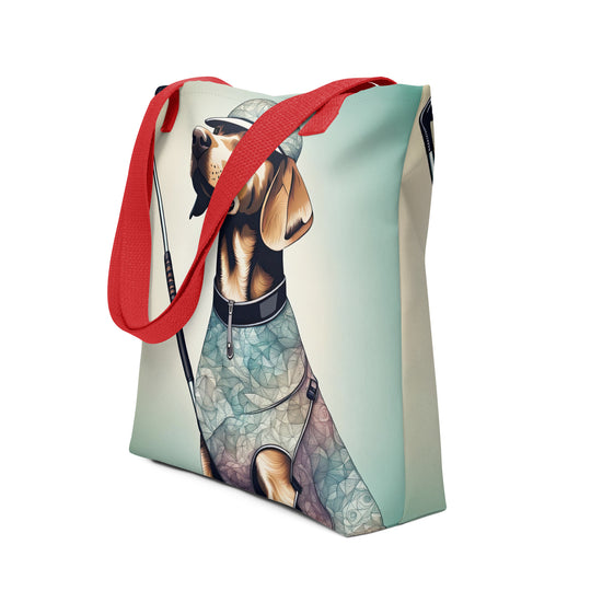 Tote bag-Labrador Retriever Golfer V21