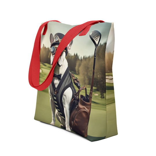 Tote bag-French Bulldog Golfer V43