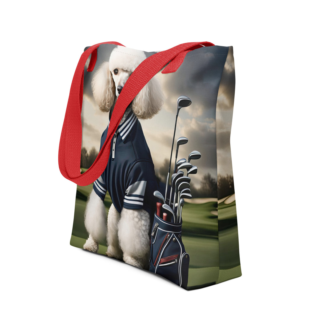 Tote bag-Poodle Golfer V3