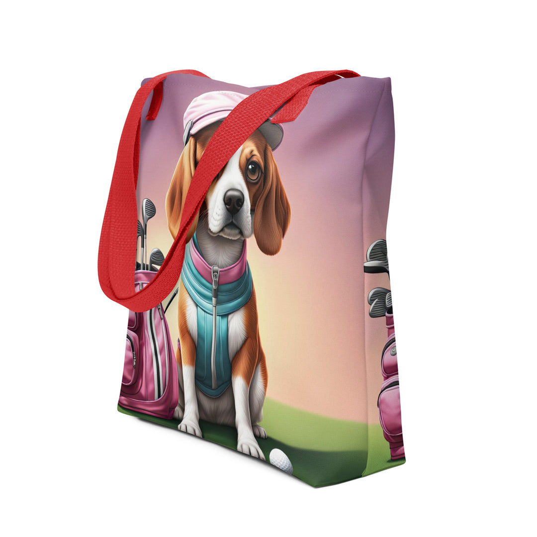 Tote bag-Beagle Golfer V5