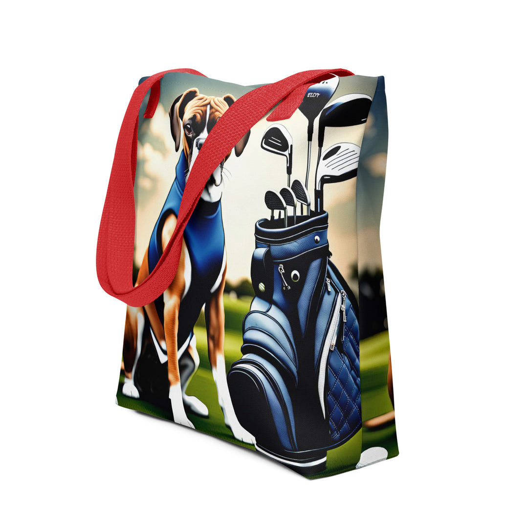 Tote bag-Boxer Golfer V3