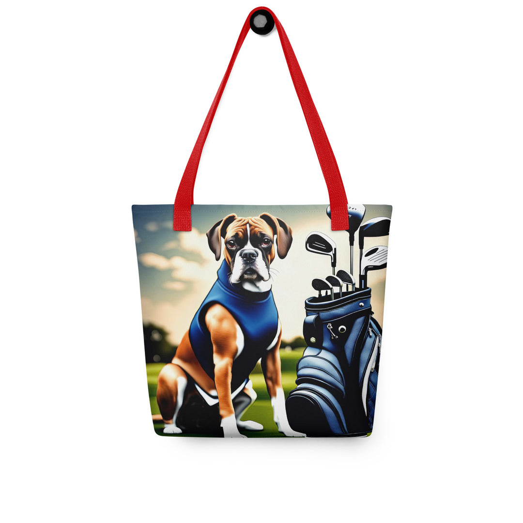 Tote bag-Boxer Golfer V3