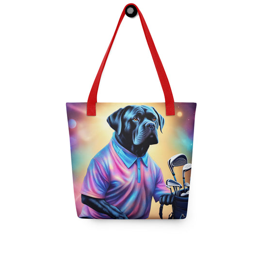 Tote bag-Cane Corso Golfer V2