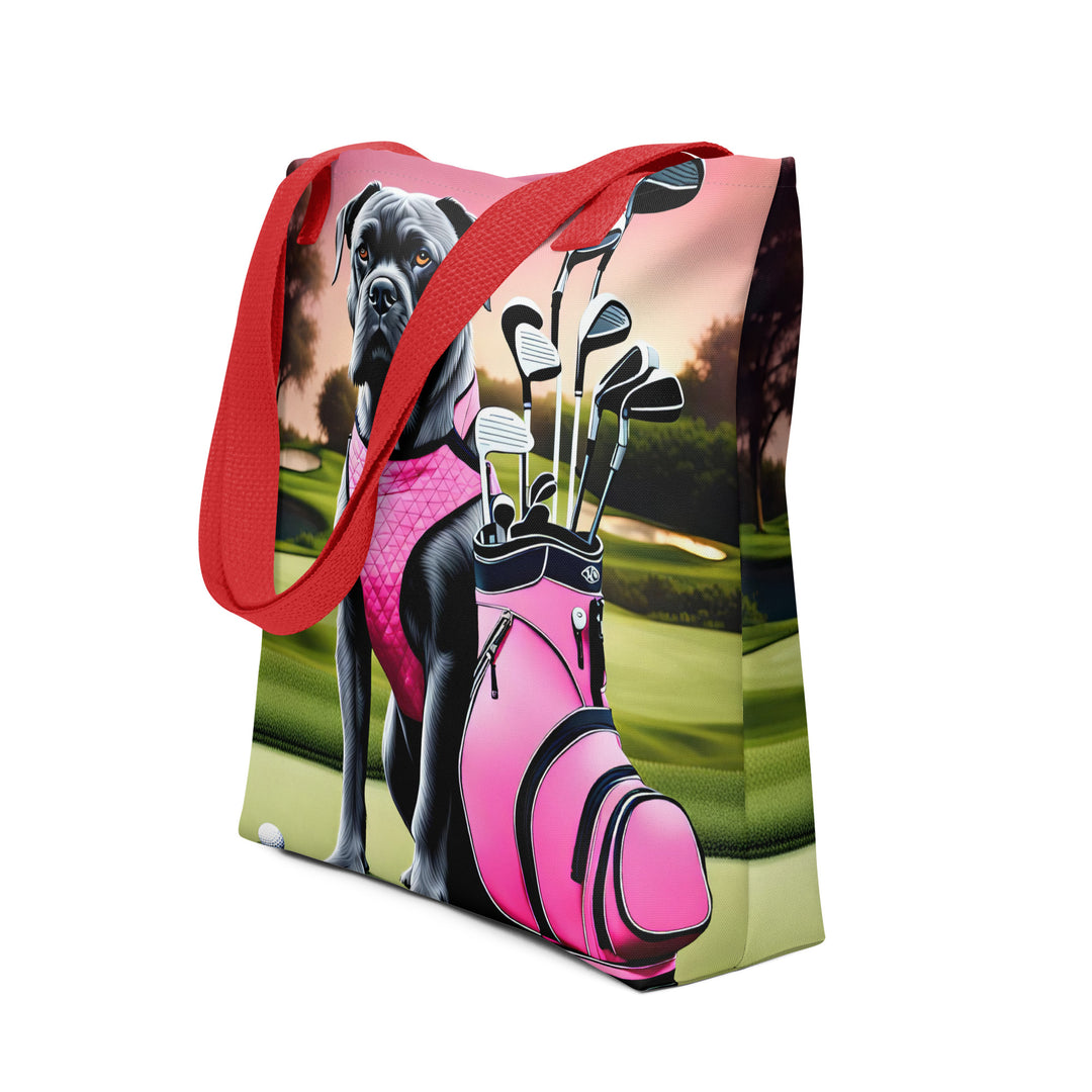 Tote bag-Cane Corso Golfer V3