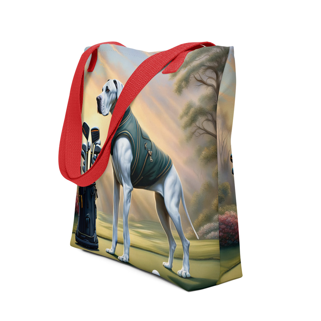 Tote bag-Great Dane Golfer V4