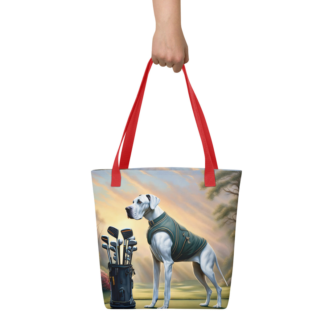 Tote bag-Great Dane Golfer V4