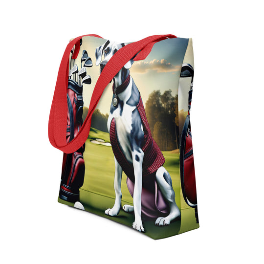 Tote bag-Great Dane Golfer V3