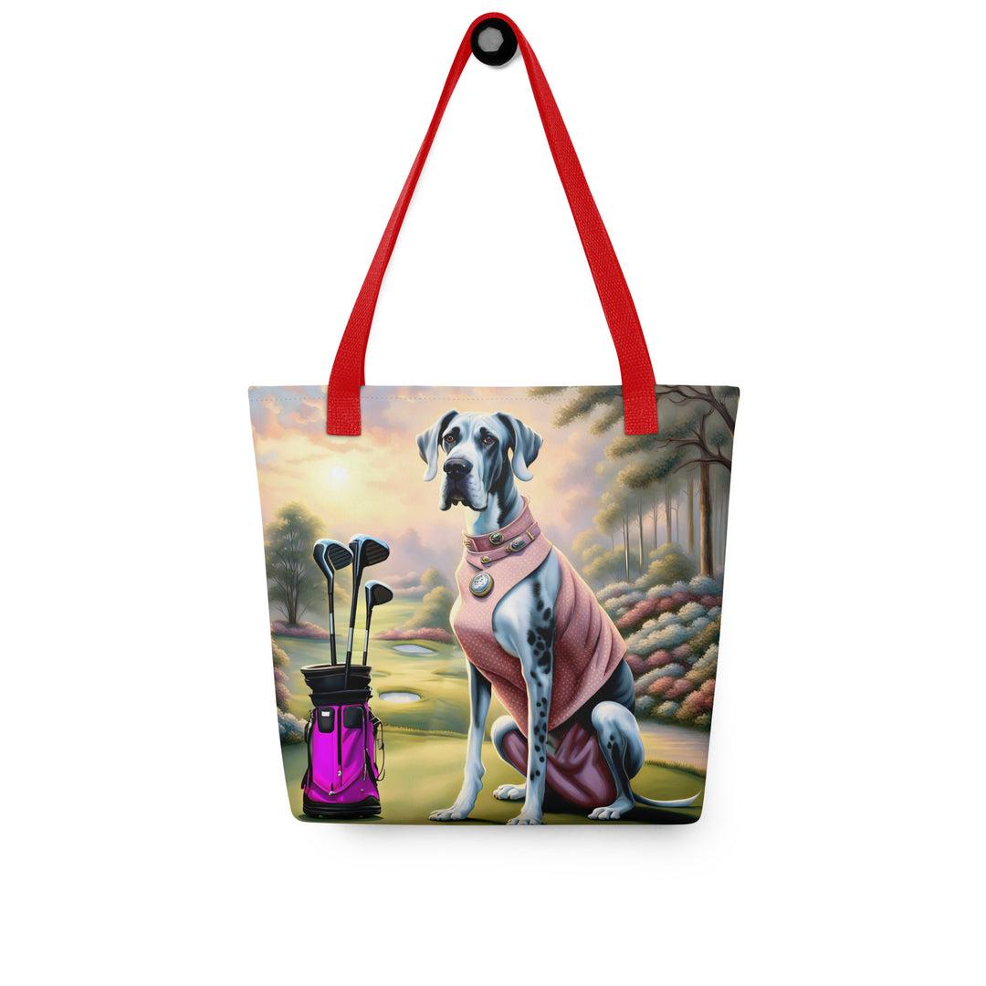 Tote bag-Great Dane Golfer V5