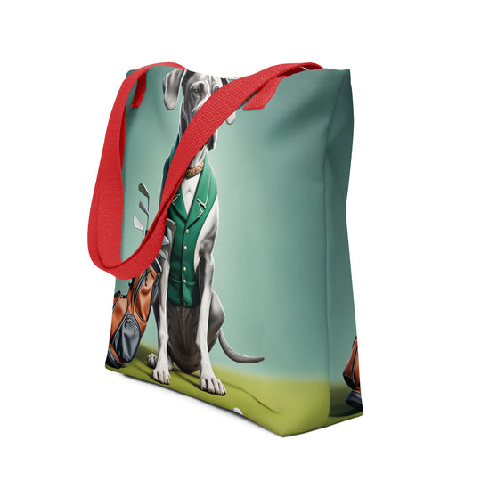 Tote bag-Great Dane Golfer V6