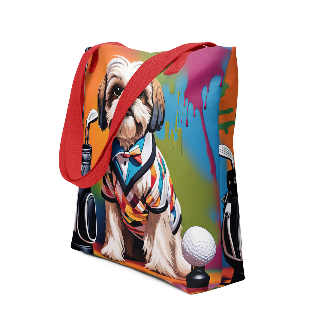 Tote bag-Shih Tzu Golfer