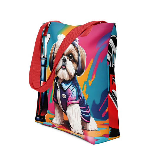 Tote bag-Shih Tzu Golfer V4