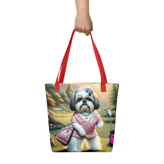 Tote bag-Shih Tzu Golfer V5