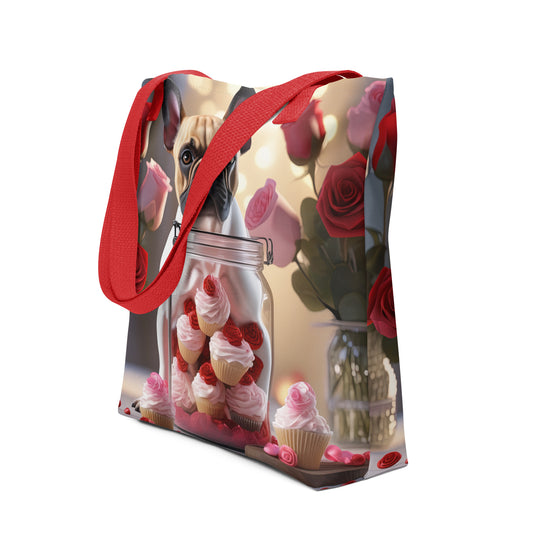 Tote bag-French Bulldog Romantic V2