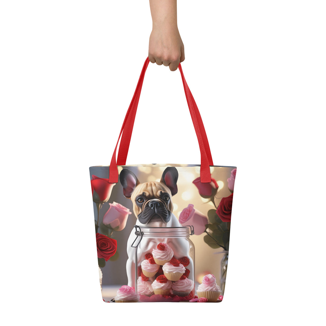 Tote bag-French Bulldog Romantic V2