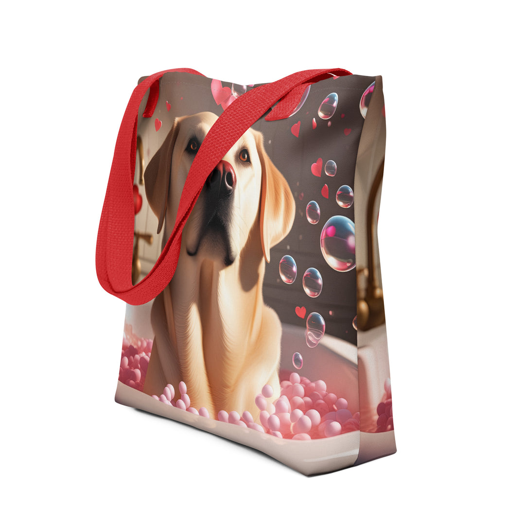 Tote bag-Labrador Retriever Romantic