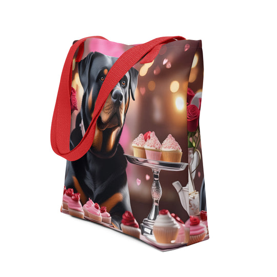 Tote bag-Rottweiler Romantic V2