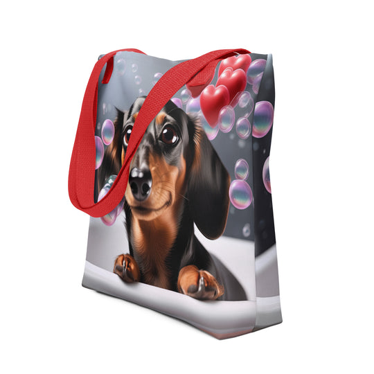 Tote bag-Dachshund Romantic V2