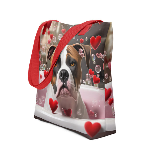 Tote bag-American Bulldog Romantic V3