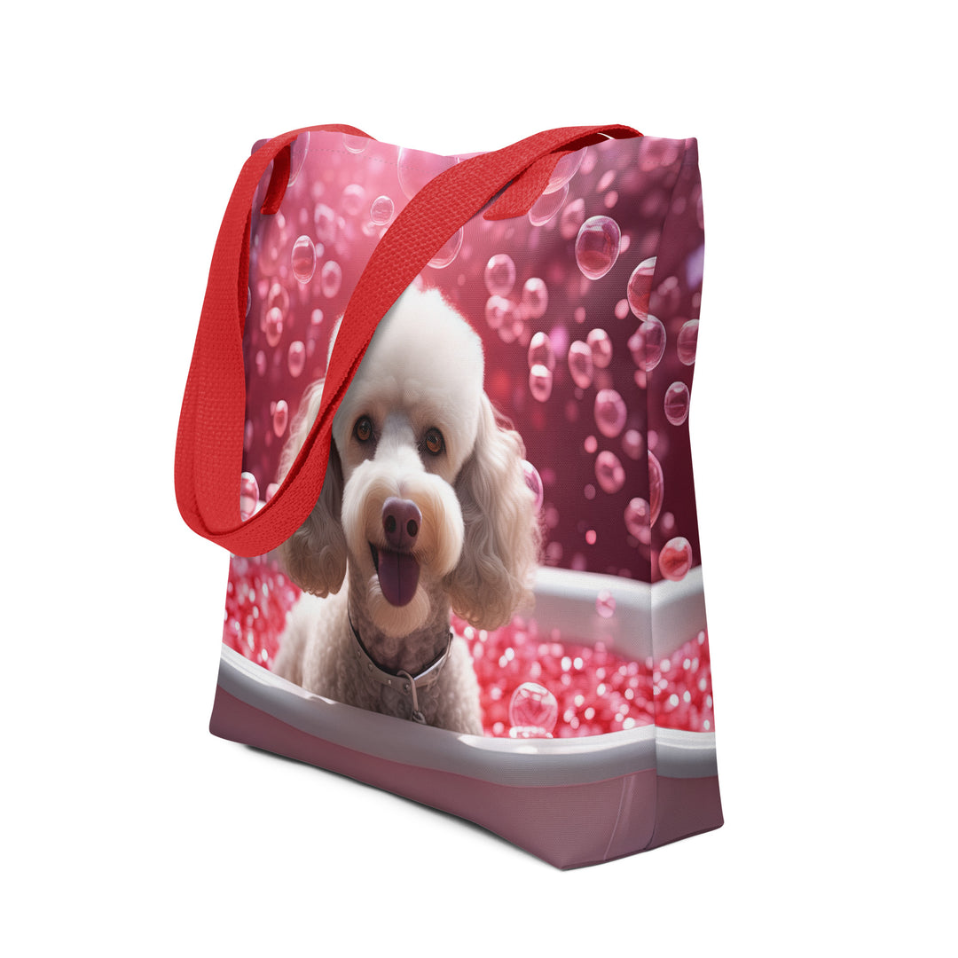 Tote bag-Poodle  Romantic V3