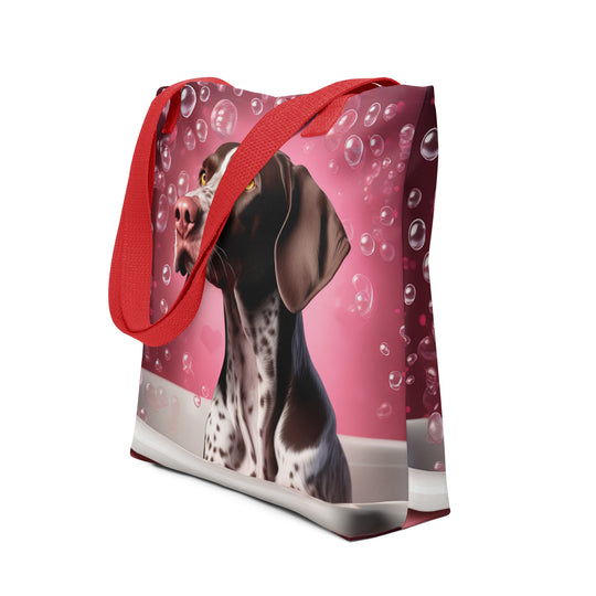 Tote bag-German Shorthaired Pointer Romantic