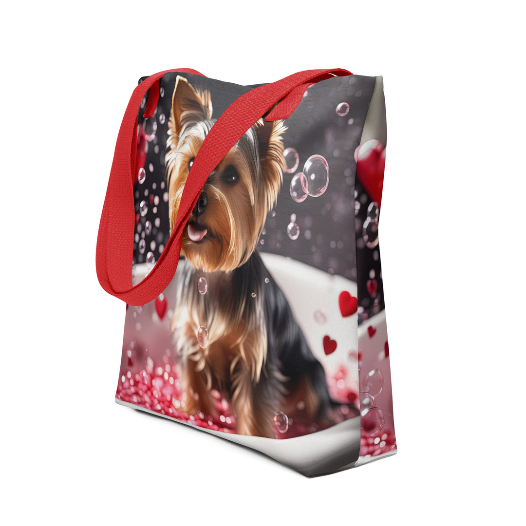 Tote bag-Yorkshire Terrier Romantic