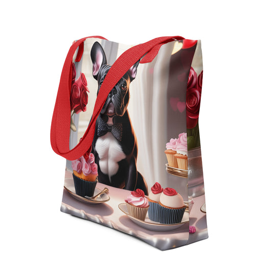 Tote bag-French Bulldog Romantic