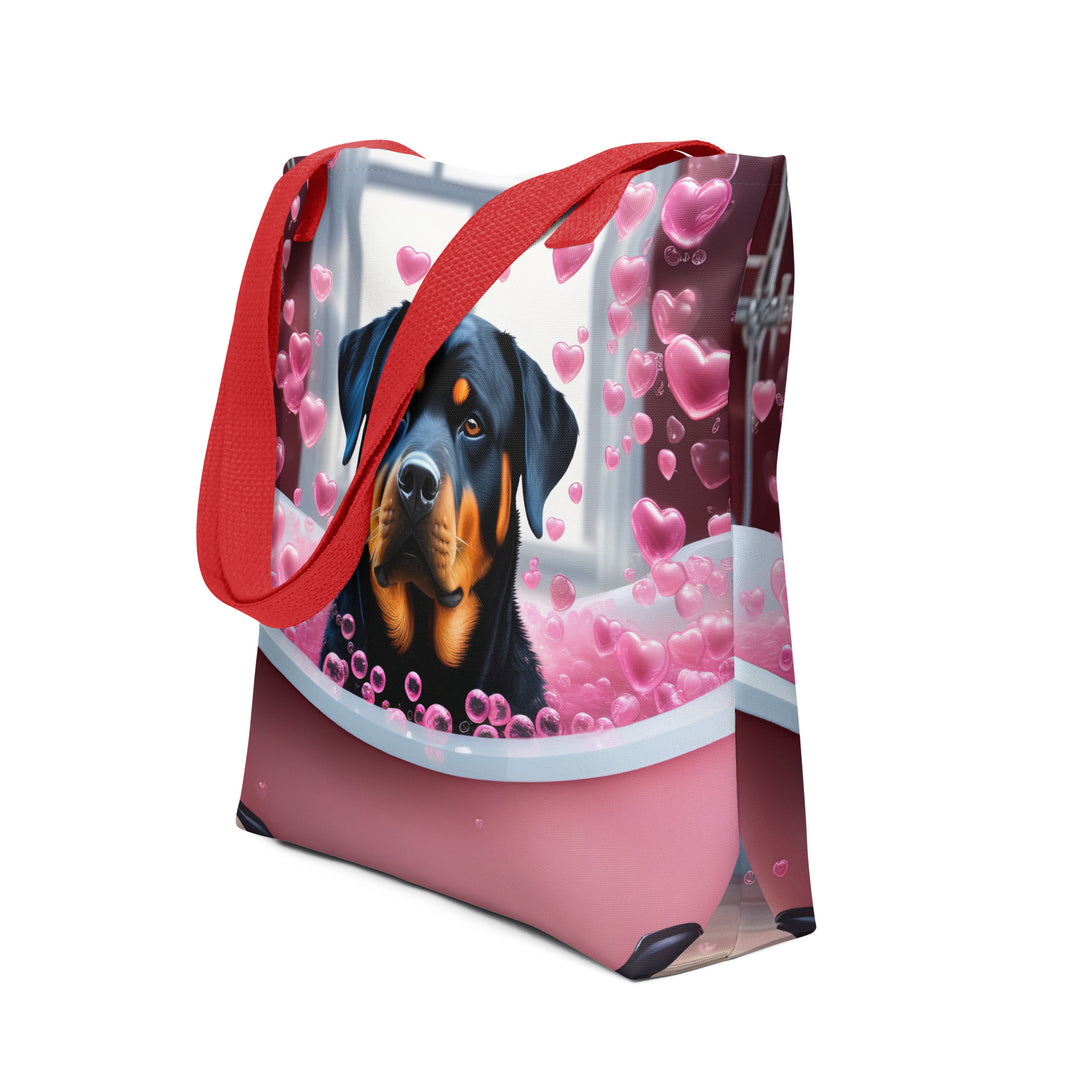 Tote bag-Rottweiler Romantic V3